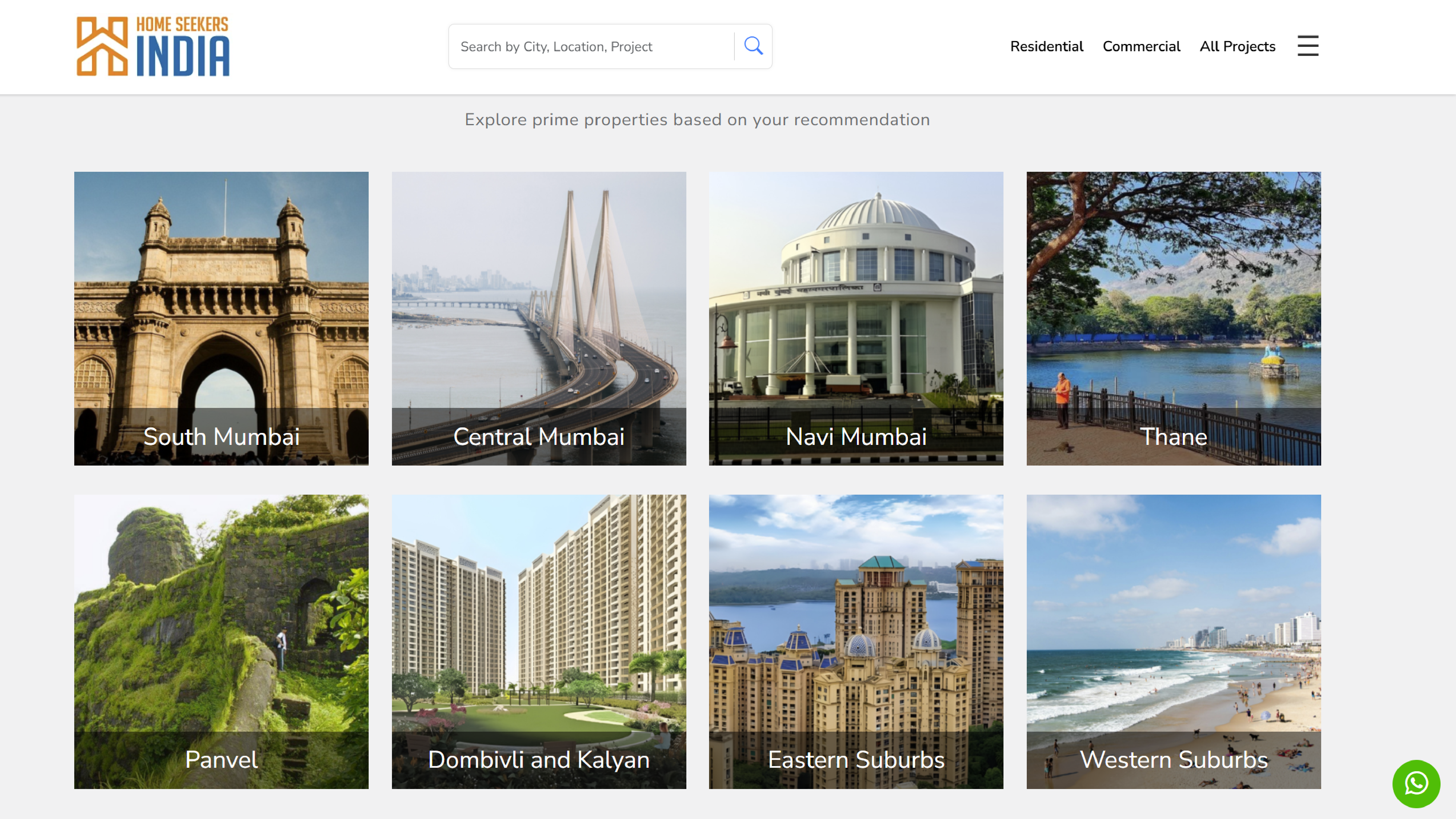 Homeseekers India Website